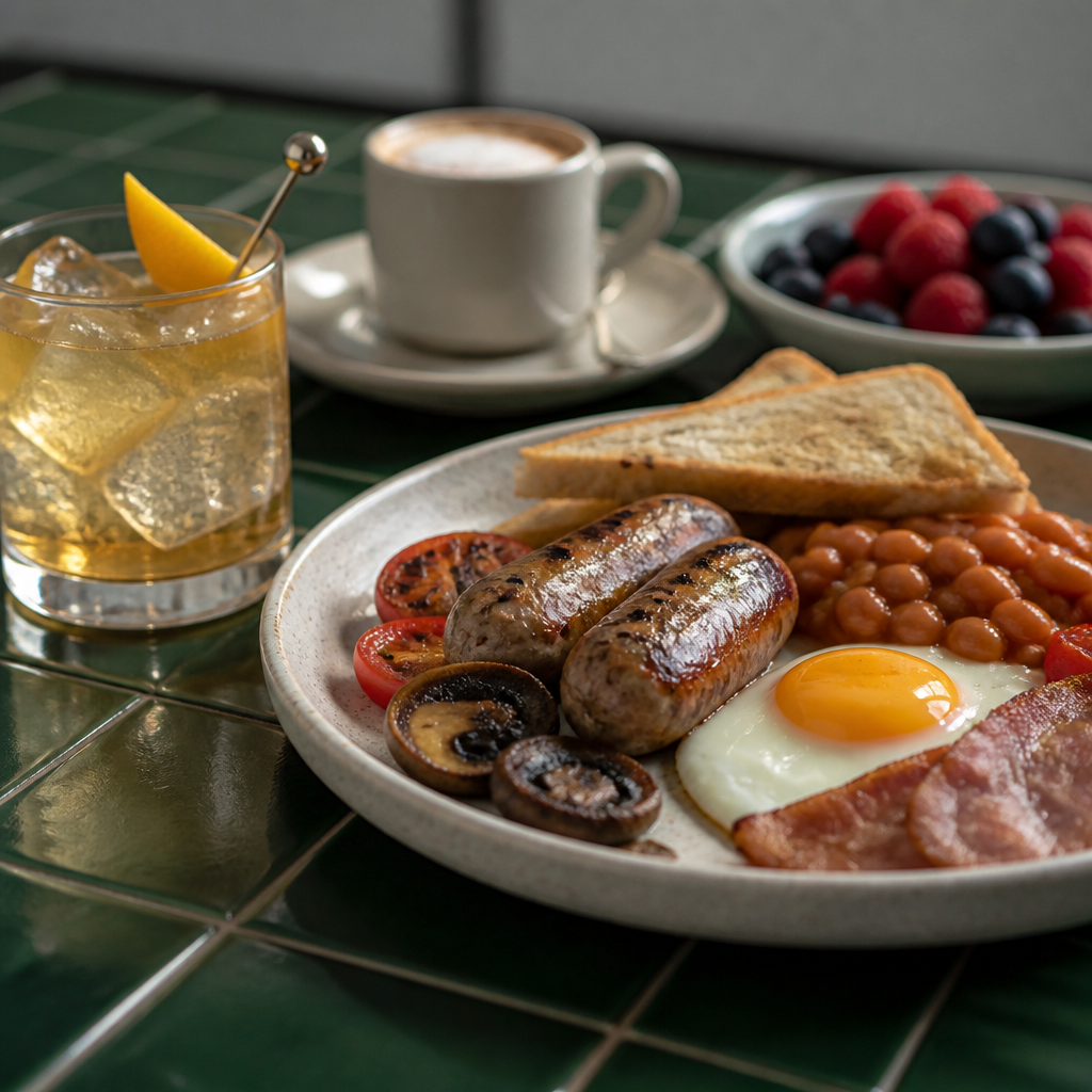 Which spirits truly pair well with a traditional English breakfast?